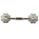 Sage Green Flower Medium Ceramic Melon Bridge Handle